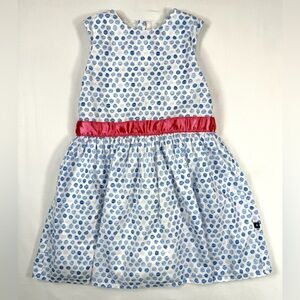TOOBYDOO NEW YORK Girls' Polka Dot Fit & Flare Garden‎ Party Mini Dress Size 6Y
